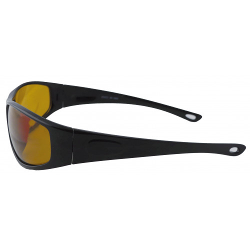 Polarisationsbrille schwarz mit gelben Gläsern